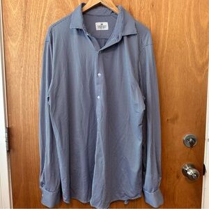 Men’s Mizzen + Main American Made Trim Fit Button Down Long Sleeve Shirt XXL